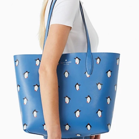 kate spade Bags Kate Spade Penguin Arctic Friends Reversible Large